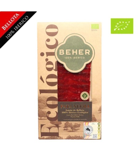 Jambon de Bellota Ibèrique BIO, 100% race ibèrique - Pata Negra tranché 70g