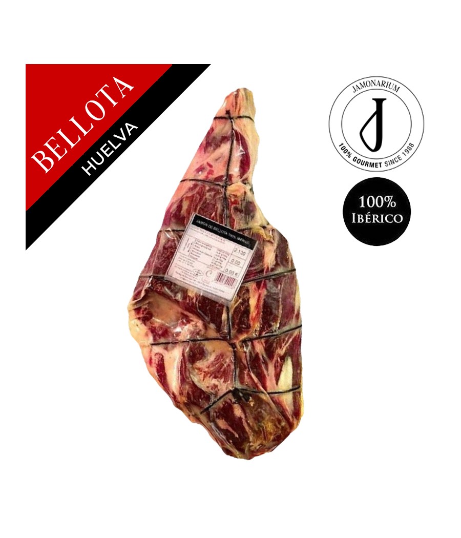Jambon Ibérico Bellota (Huelva), 100% Race Ibèrique - Pata negra - DESOSSÉ
