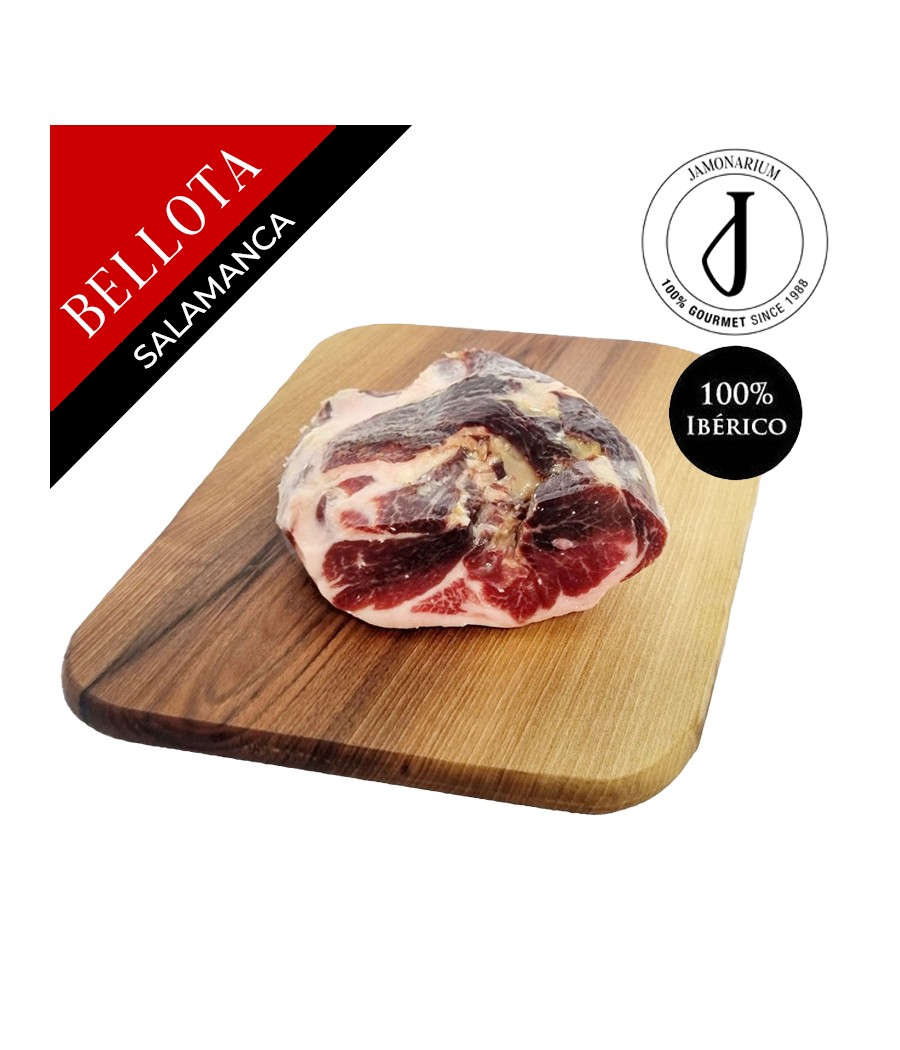 Ibérico Bellota Vorderschinken (Salamanca), 100% Iberische Rasse - Pata Negra - OHNE KNOCHEN - Caña
