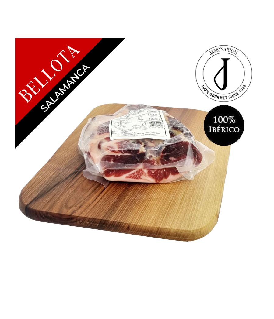 Ibérico Bellota Vorderschinken (Salamanca), 100% Iberische Rasse - Pata Negra - OHNE KNOCHEN - Caña