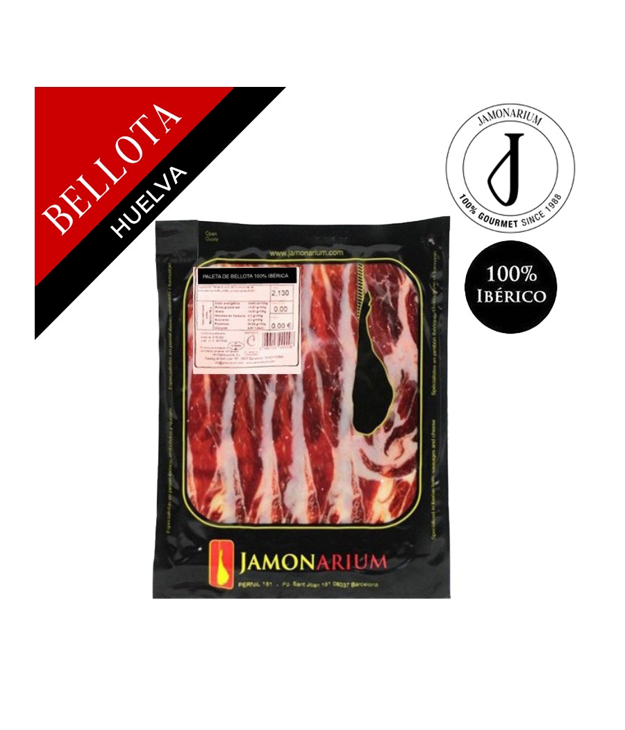 Paleta de Bellota 100% Ibérica (Huelva) - Pata Negra cortada 100g