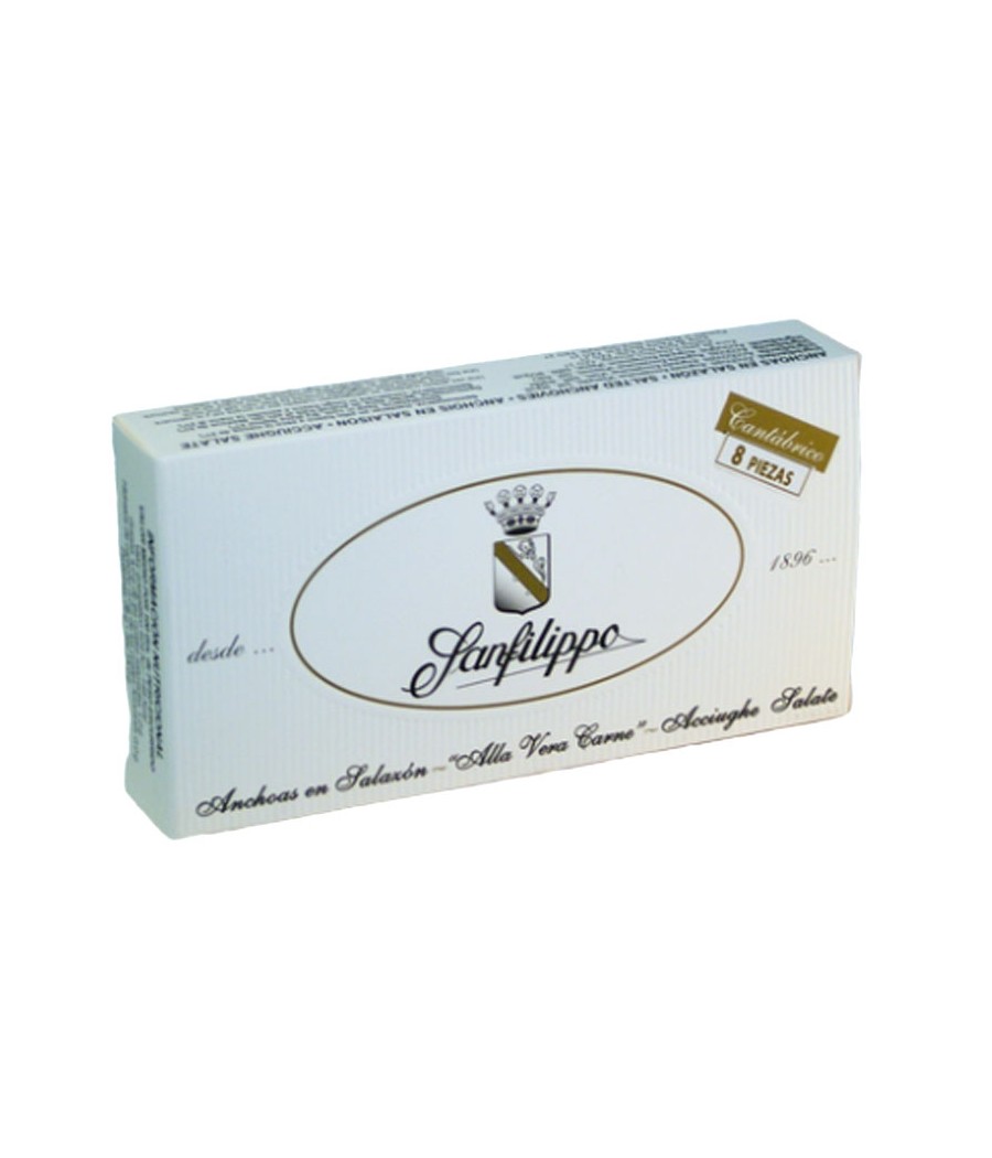 Sanfilippo Anchovies "in Salt" 8 pieces