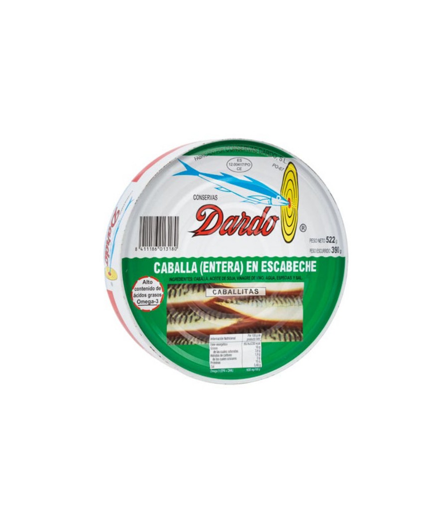 Caballes senceres en escabetx Dardo 390gr