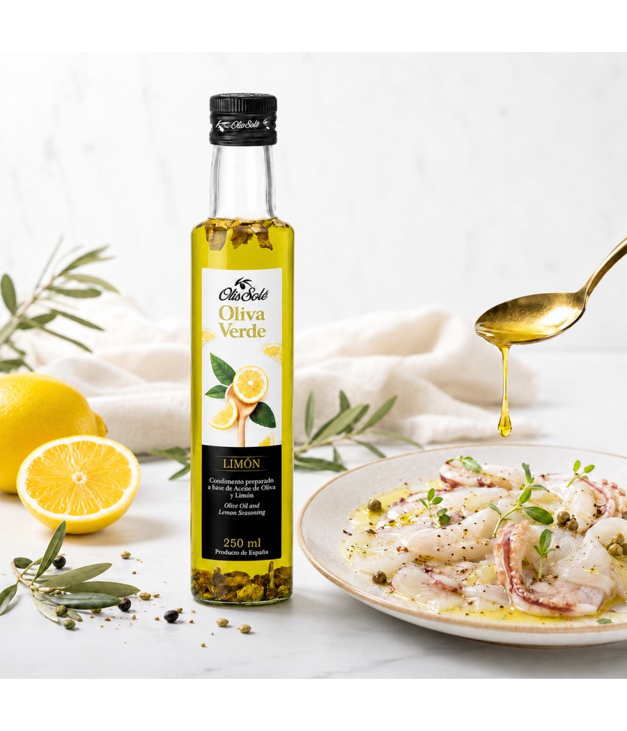 Aceite de Oliva Virgen Extra & Limón 250ml, Olis Solé