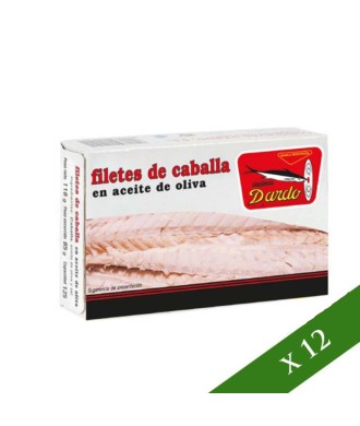 BOX x12 - Makrelenfilet in nativem Olivenöl extra, 120g, Frinsa
