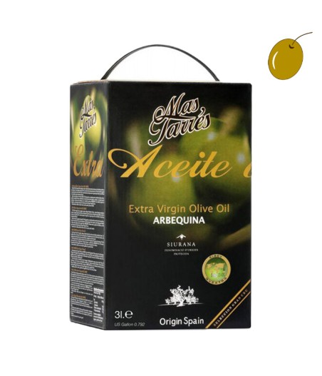 Mas Tarrés Arbequina 3l, Huile d'olive extra vierge, AO Siurana