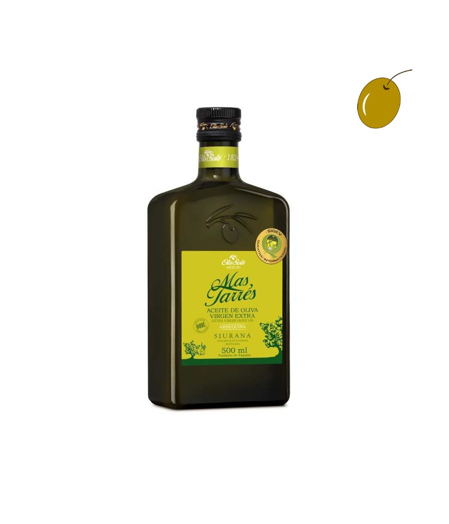 Mas Tarrés Arbequina 500ml, Huile d'olive extra vierge, DO Siurana