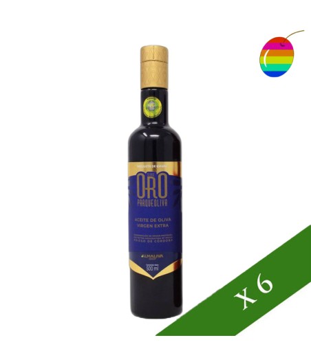 CAJA x6 --- Parque Oliva Serie Oro Coupage 500ml, Aceite de Oliva Virgen, D.O. Priego de Córdoba