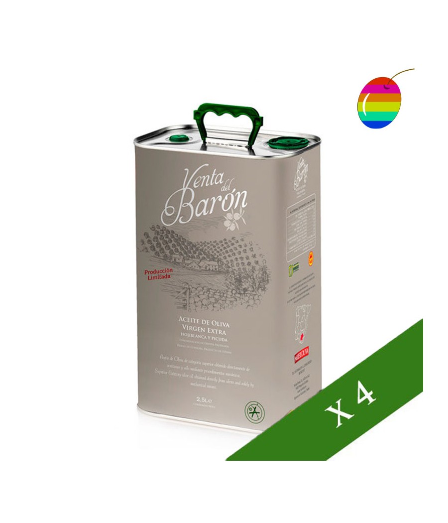 BOX x4 --- Venta del Barón Coupage 2.5L, Extra Virgin Olive Oil, DO Priego de Córdoba