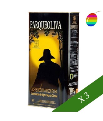 PACK 3 x Parqueoliva Coupage 5l, Aceite de Oliva Virgen Extra, D.O. Priego de Córdoba