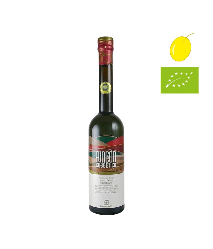 Rincón de la Subbética Hojiblanca biologico 500ml, Olio Extravergine di Oliva Biologico, D.O. Priego de Córdoba