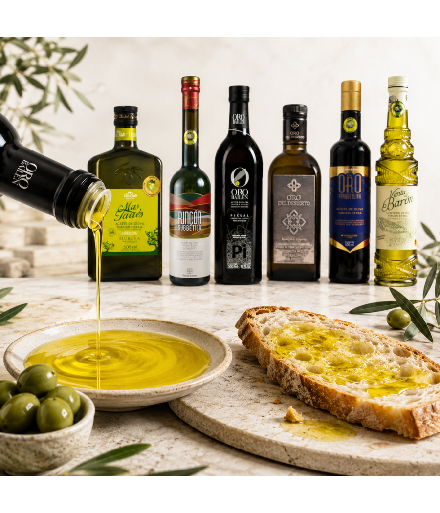 Lote AOVE PREMIUM - Los 6 mejores aceites de oliva virgen extra del mundo