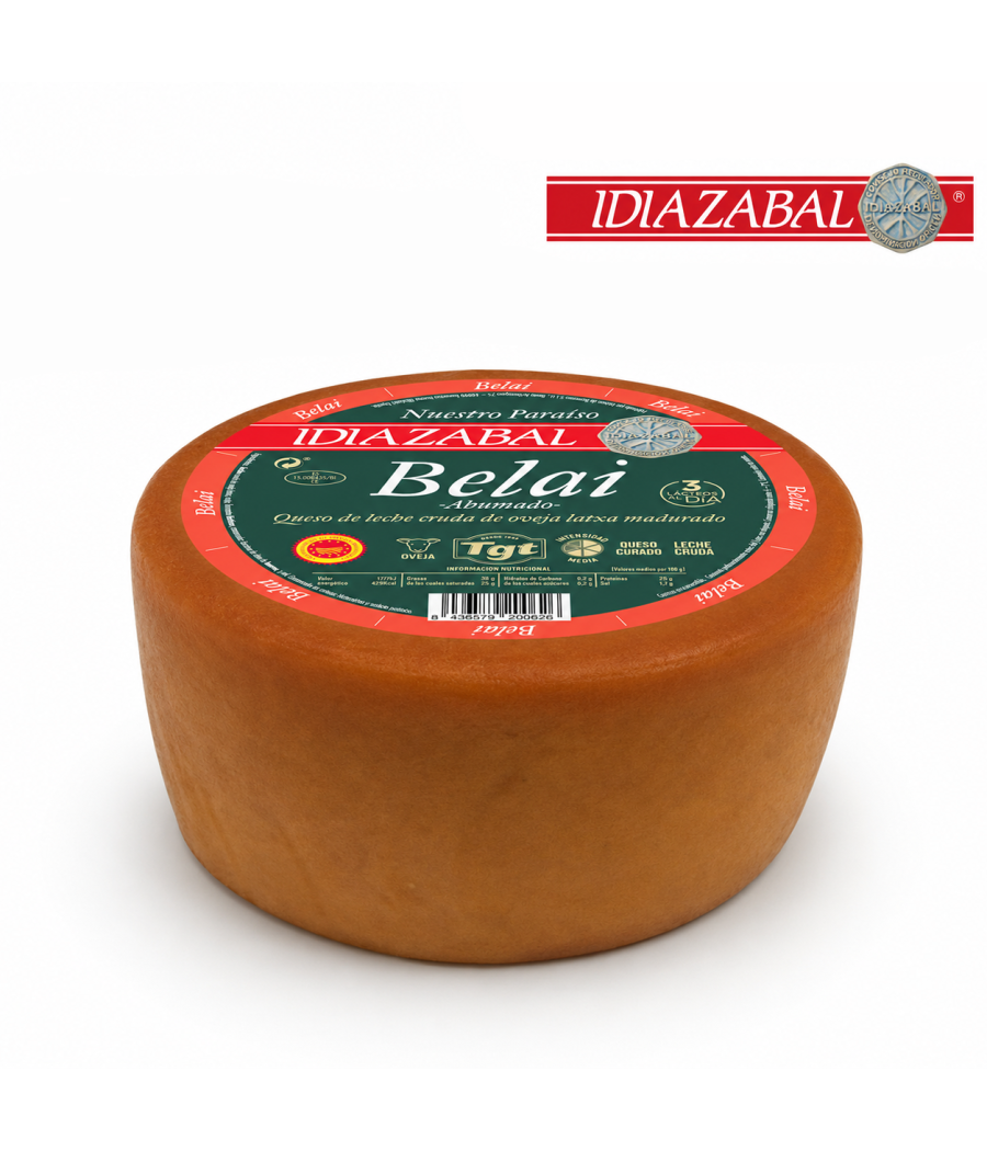 Queso belai leche cruda de oveja, D.O. idiazabal - ENTERO