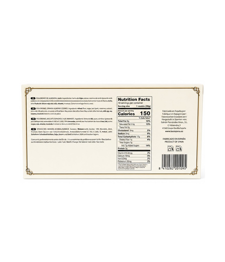 Traditionelles Mandel-Mürbeteiggebäck La Estepeña (250 g)