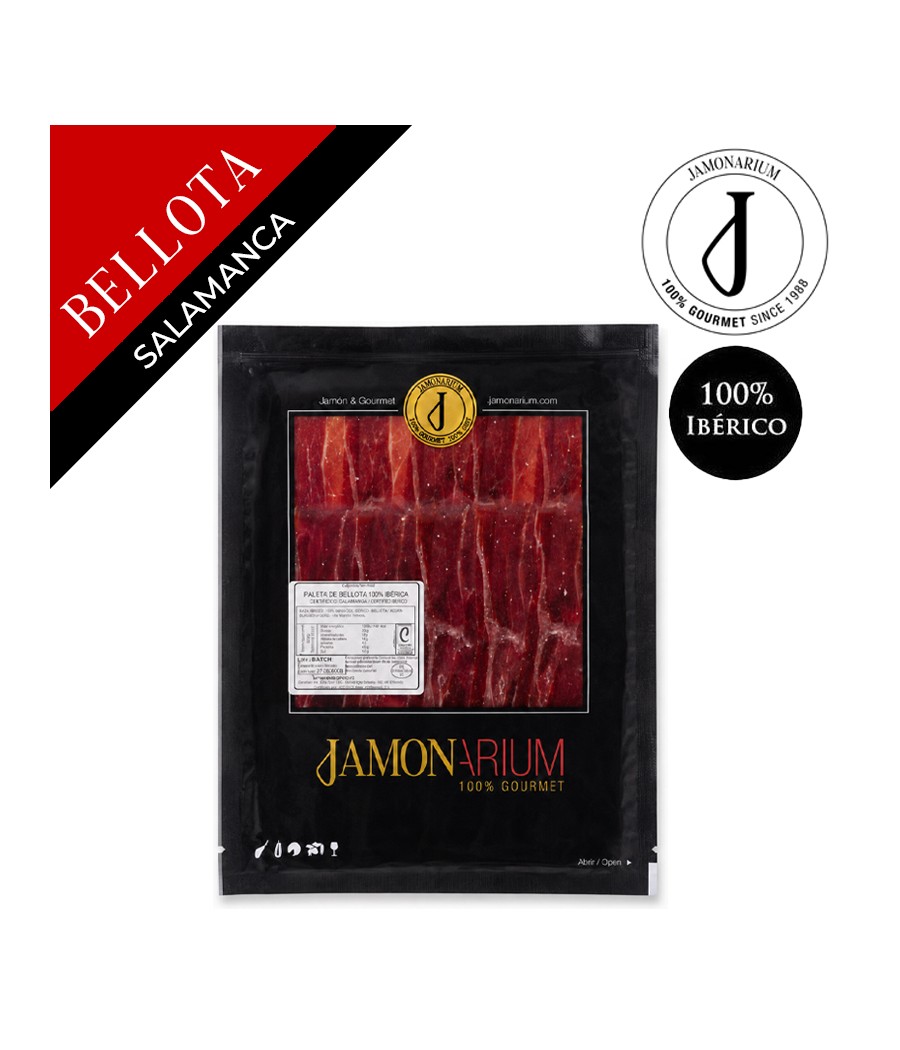 Bellota Iberico Shoulder (Salamanca), 100% iberian breed - Pata Negra sliced 100g