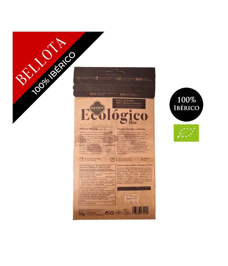Spalla de Bellota (ghianda) 100% pura iberica (Salamanca) afetatto 100 g