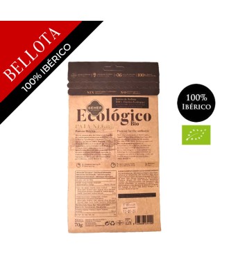 Bellota Iberico Ham 100% iberian breed, organic - Pata Negra sliced 70g