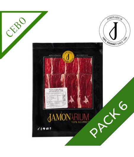 Pack x6 - Spalla di Cebo Iberica, 50% Gara Ibérica affettato 100g