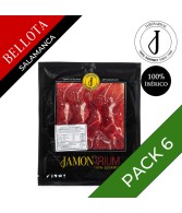 PACK 6 - Jamón de Bellota 100% Ibérico (Salamanca) - Pata Negra cortado 100g
