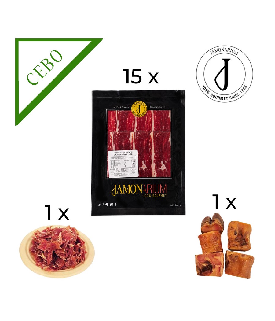 Épaule de Cebo Ibérica, 50% Race Ibérique - ENTIÈRE tranchée