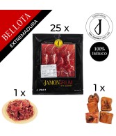 Jamón de Bellota 100% Ibérico (Extremadura) - Pata Negra ENTERO cortado