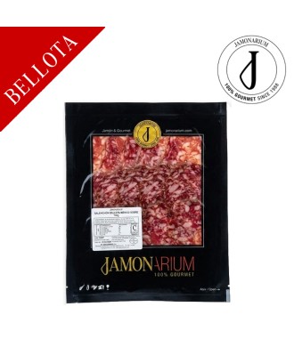Llonganissa ibèrica de gla "bellota" tallada (100gr) i envassada al buit