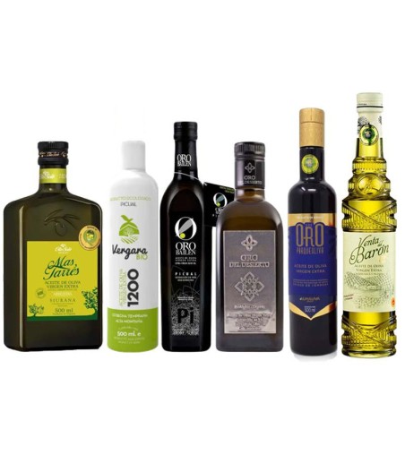 Geschenkset EVOO PREMIUM - Die besten 6 nativen Olivenöle extra der Welt