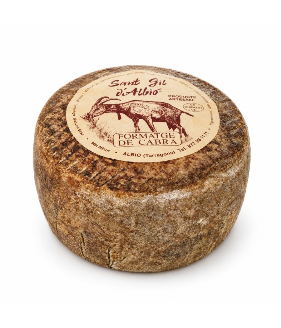 Queso artesano pequeño Sant Gil d’Albió de leche de cabra - ENTERO