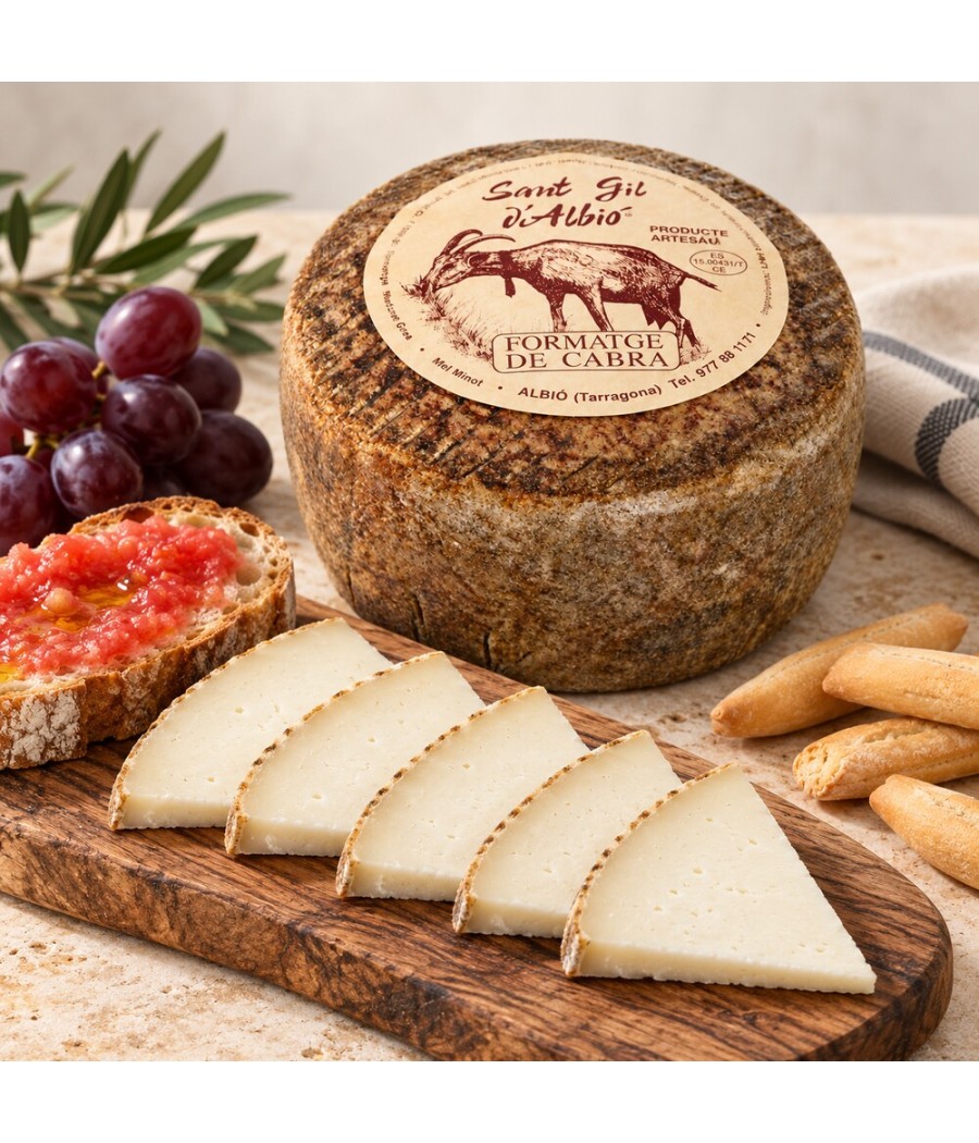 Formaggio artigiano garrotxa Sant Gil d’Albió di latte di capra - INTERO