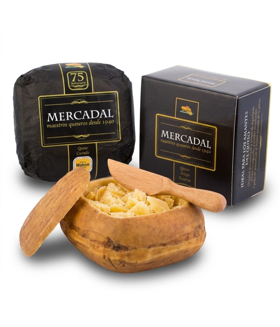 Fromage Añejo de Mahón Mercadal de lait pasteurisé de vache - ENTIER