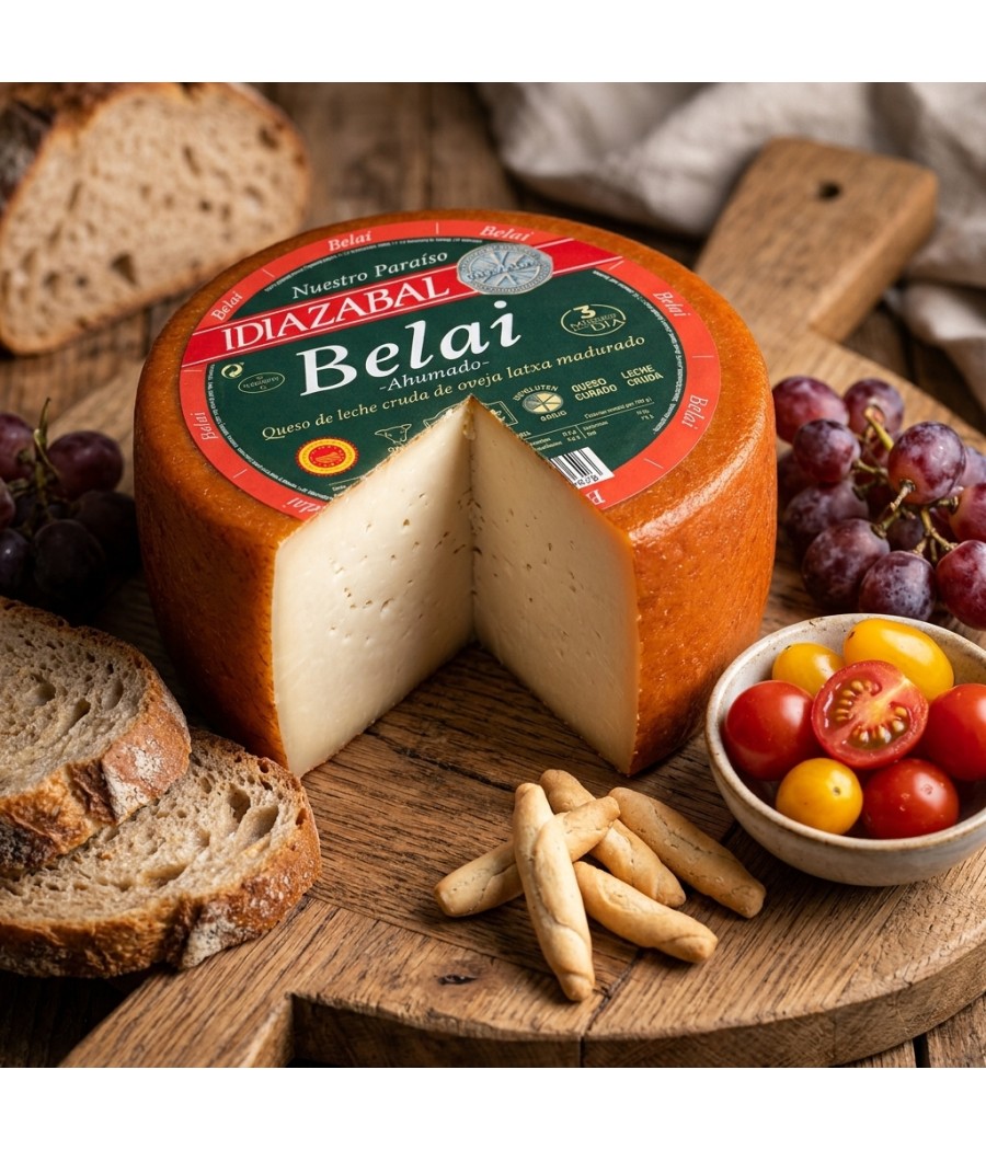 Queso belai leche cruda de oveja, D.O. idiazabal - ENTERO