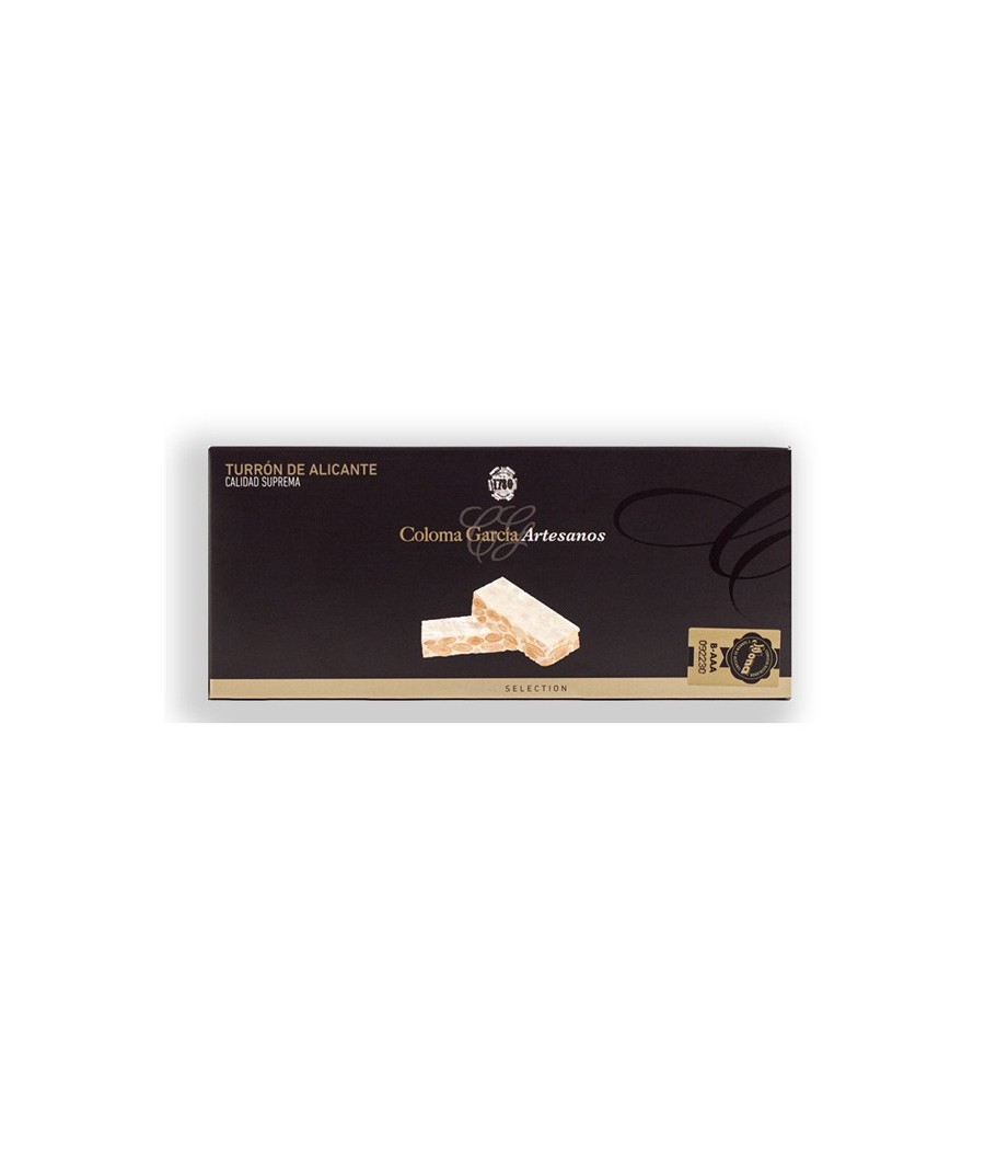 Nougat "Turrón" aus Alicante 200 g El Artesano, IGP Nougat aus Jijona