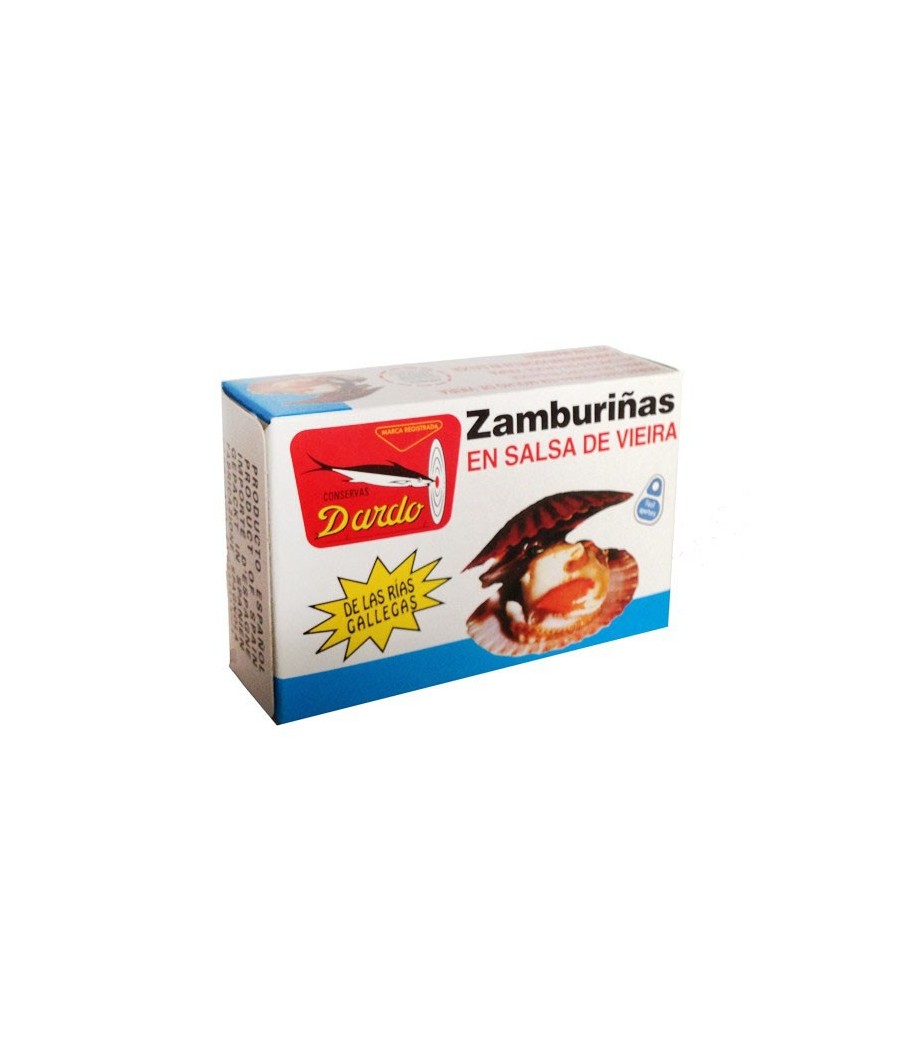 Zamburinyes amb salsa de vieira Dardo