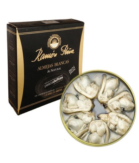 Almejas blancas al natural 18/20 Ramón Peña "Etiqueta Negra"