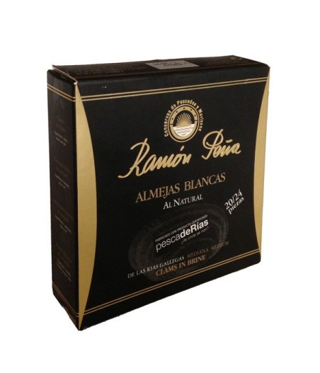 Weiße Muscheln 18/20 von Ramón Peña  "Black Label"