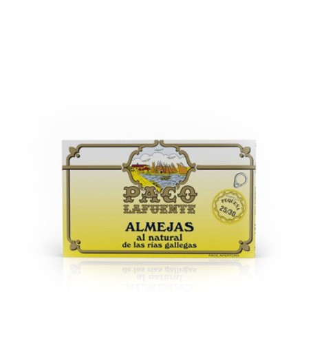 Almejas al natural Paco Lafuente 25/30 Piezas