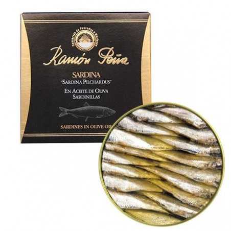 Petites sardines à l'huile d'olive Ramón Peña, 35 und, (Gama negra RO150)