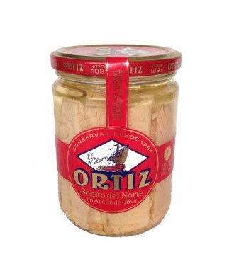 Bonítol del nord Ortiz (lloms sencers) en oli d'oliva  400g