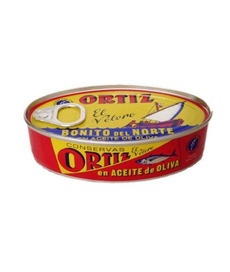 Ortiz Thunfisch der Sorte Bonito del Norte (Weißer Thunfisch) in Olivenöl 112gr