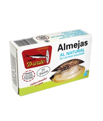 Almejas al natural 20-25 piezas Dardo (Rias Gallegas)