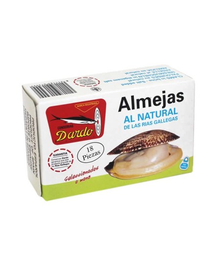 Almejas al natural 18/20 piezas Dardo (Rias Gallegas)