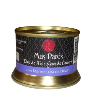 Duck foie gras with figs block Mas Parés (130gr)