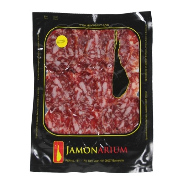 Iberische Bellota Dauerwurst Salchichón geschnitten (Scheiben)