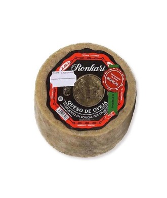 Queso Ronkari semi-seco de leche cruda de oveja latxa 1Kg (Valle del Roncal)