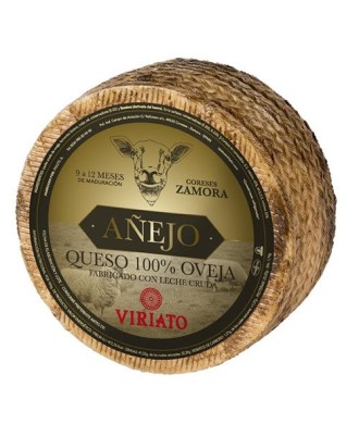 Dry cured Cheese Viriato Añejo with raw sheep milk WHOLE 2.6 kg