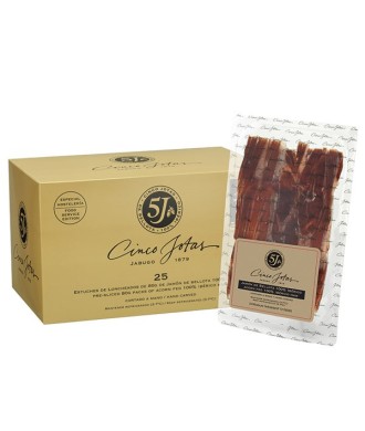 Cinco Jotas (5J) Jabugo Ham 100% Iberico bellota Pata Negra - PACK SLICED 25 bags