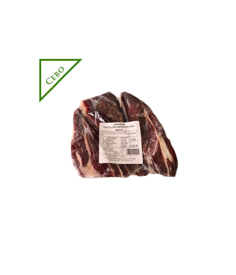 Paleta de Cebo Ibérica, 50% Raza Ibérica deshuesada - Parte punta Paleta de Cebo Ibérica, 50% Raza Ibérica deshuesada - Parte punta