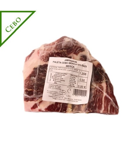 Ibérico Cebo Shoulder, 50% Iberian Breed - BONELESS - Caña