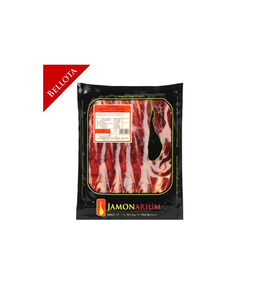 Paleta de Bellota Ibérica, 50% Raza Ibérica cortada 100g Paleta de Bellota Ibérica, 50% Raza Ibérica cortada 100g