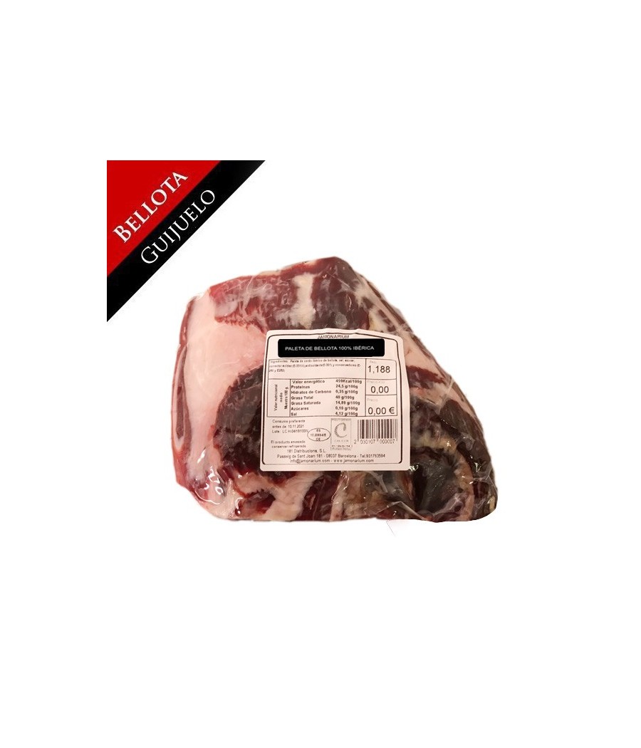 Ibérico Bellota Shoulder (Salamanca), 100% Iberian Breed - Pata Negra - BONELESS - Caña Ibérico Bellota Shoulder (Salamanca), 100% Iberian Breed - Pata Negra - BONELESS - Caña